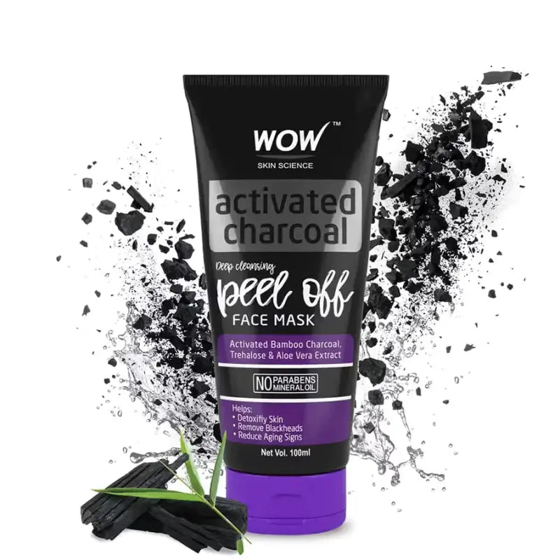 Wow Skin Science Activated Charcoal Peel Off Face Mask (100 Ml)