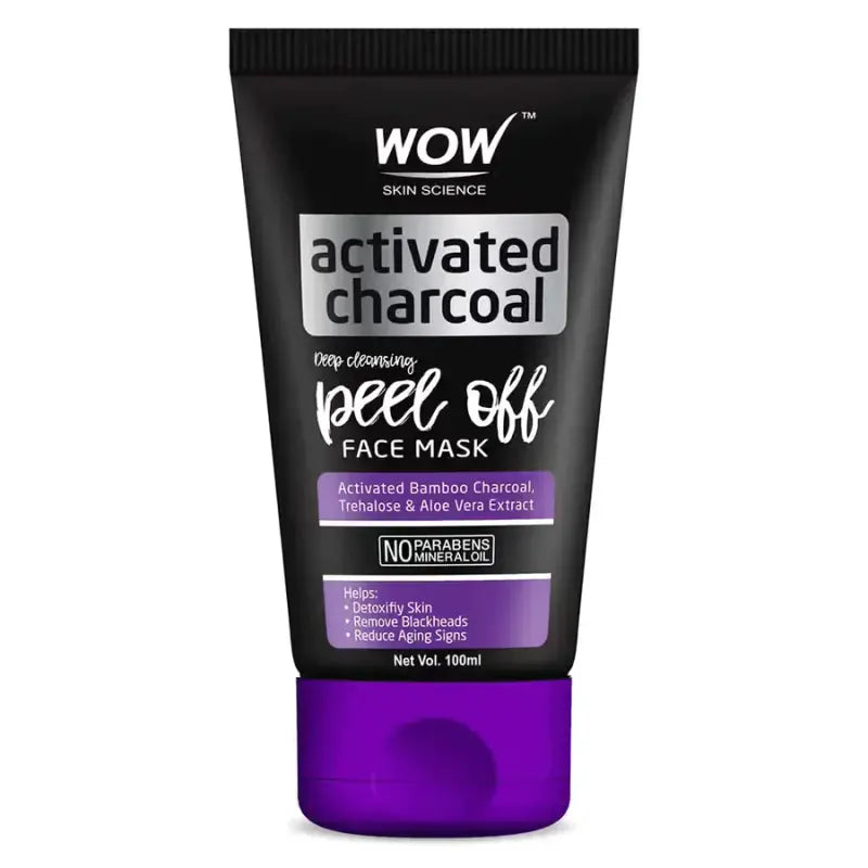 Wow Skin Science Activated Charcoal Peel Off Face Mask (100 Ml)-2