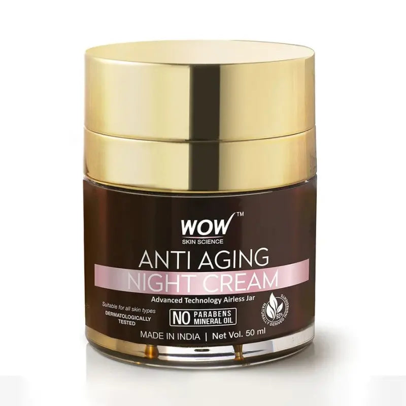 Wow Skin Science Anti Aging Night Cream- Anti Wrinkles And Fine Lines (50 Ml)