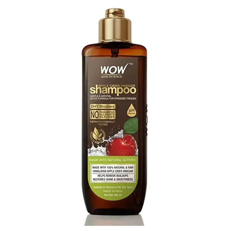 Wow Skin Science Apple Cider Vinegar Shampoo (200 Ml)