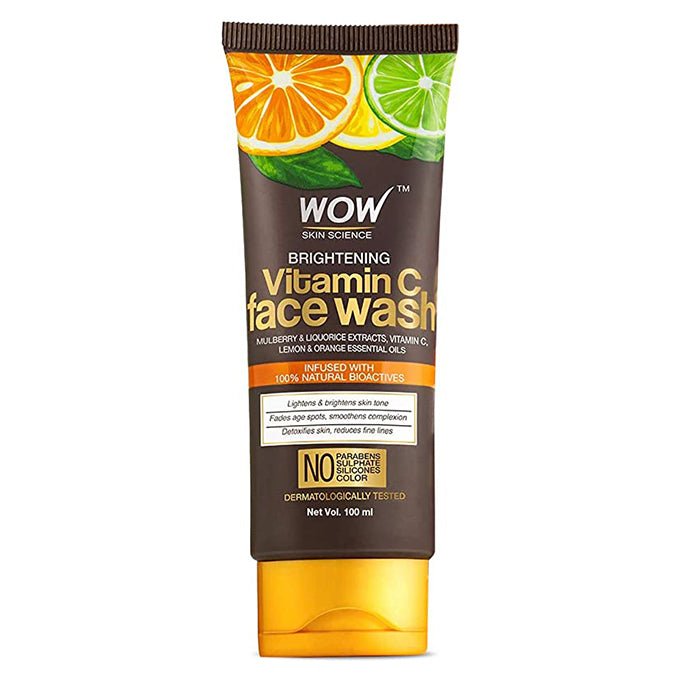 Wow Skin Science Brightening Vitamin C Face Wash For Dark Spots (100 Ml)