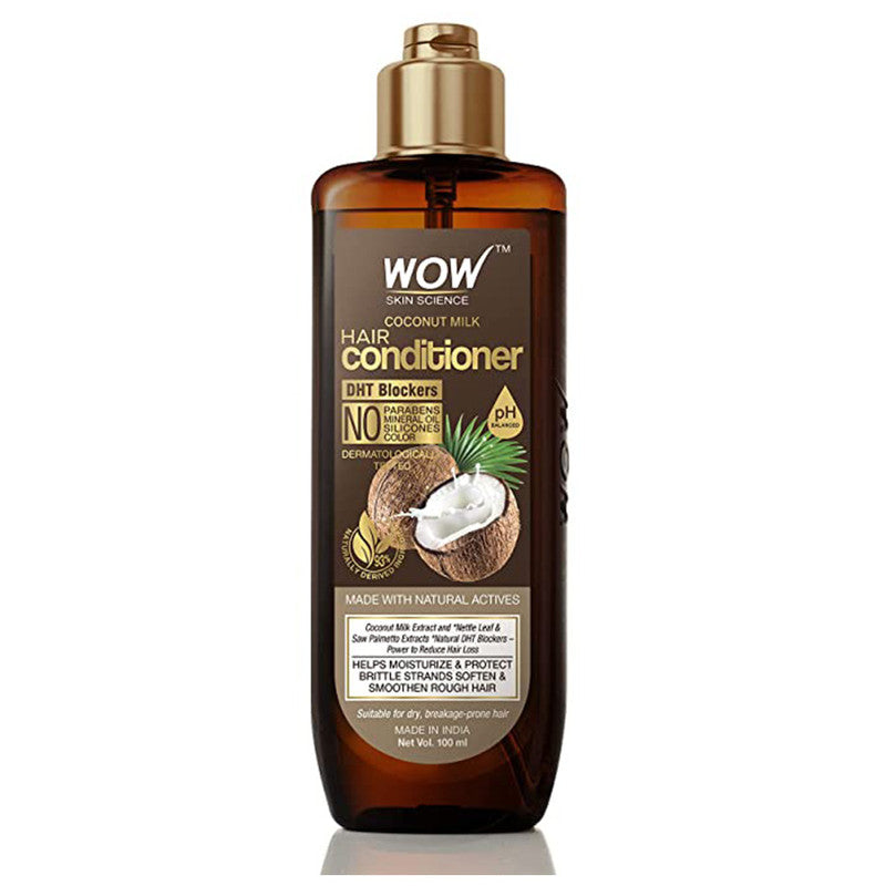 Wow Skin Science Coconut Milk Conditioner For Dry, Frizzy And Damaged Hair (100 Ml)