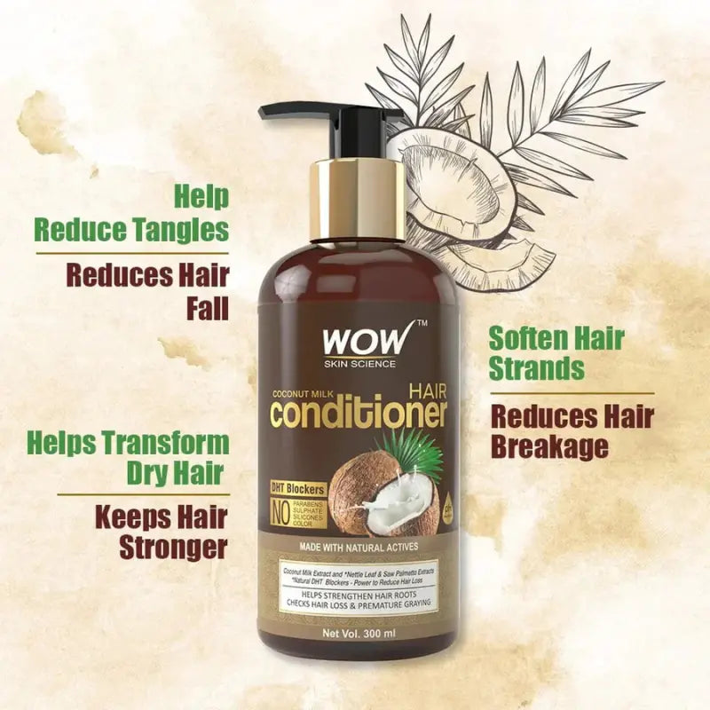 Wow Skin Science Coconut Milk Conditioner For Dry, Frizzy And Damaged Hair (500 Ml)-2