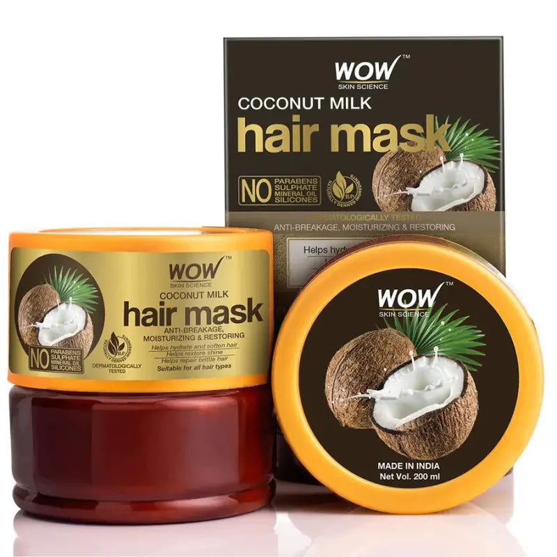 Wow Skin Science Coconut Milk Hair Mask For Dry, Frizzy And Damaged Hair (200 Ml)