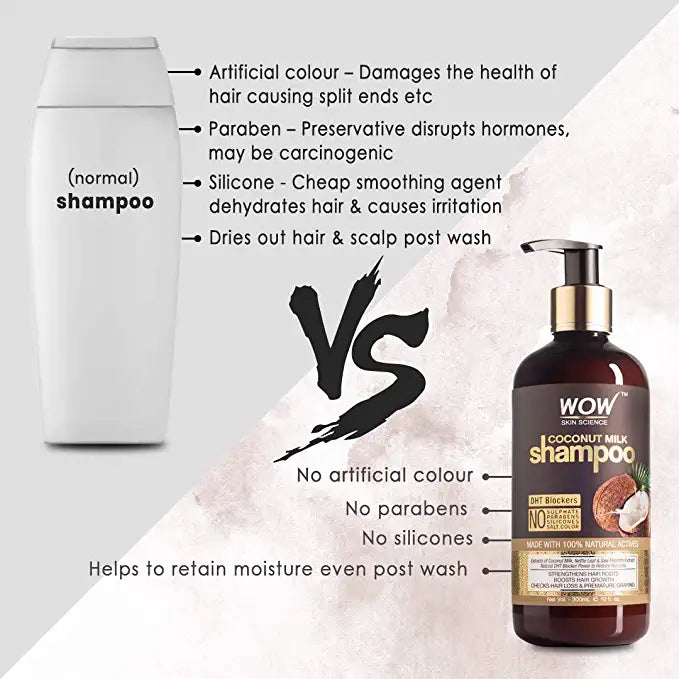Wow Skin Science Coconut Milk Shampoo (200 Ml)-3