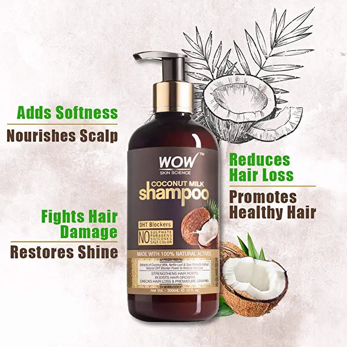 Wow Skin Science Coconut Milk Shampoo (500 Ml)-3