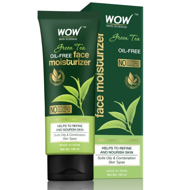 Wow Skin Science Green Tea Face Moisturizer For Acne Oily Skin (100 Ml)