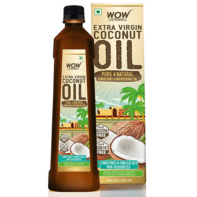 Wow Life Science Extra Virgin Coconut Oil For Skin, Hair And Cooking (400 Ml)-3