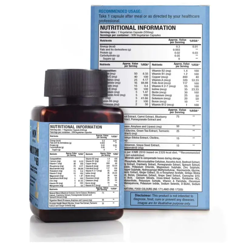 Wow Life Science Multivitamin Capsules For Men (30 Capsules)-2