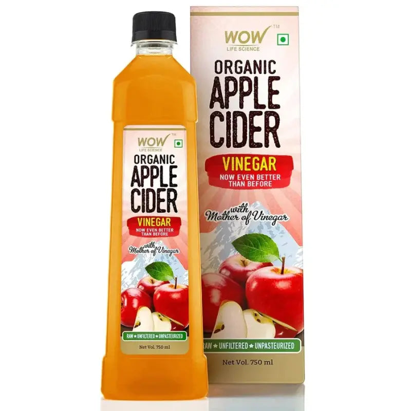 Wow Life Science Organic Apple Cider Vinegar (750 Ml)