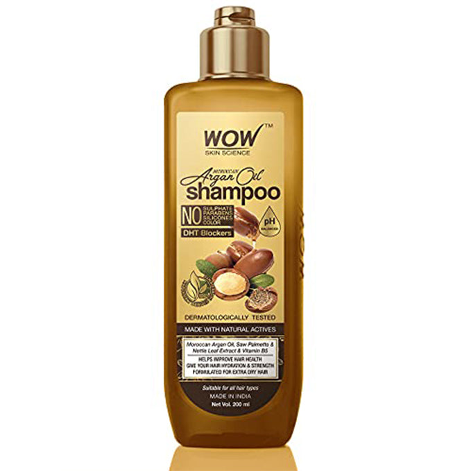 Wow Skin Science Moroccan Argan Oil Shampoo (200 Ml)