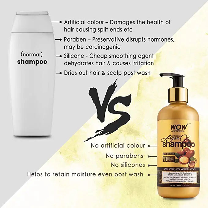 Wow Skin Science Moroccan Argan Oil Shampoo (500 Ml)-2