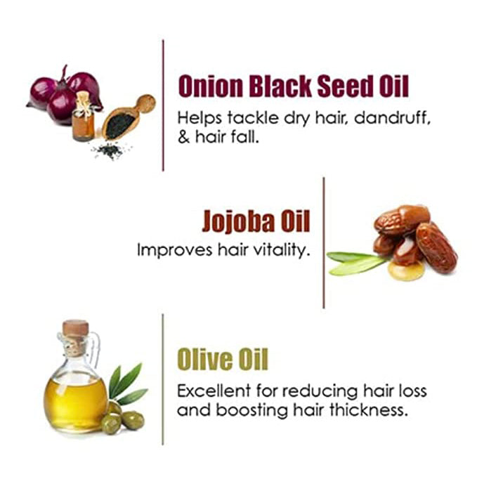 Wow Skin Science Onion Black Seed Hair Oil For Silkier & Stronger Hair (150 Ml)-4