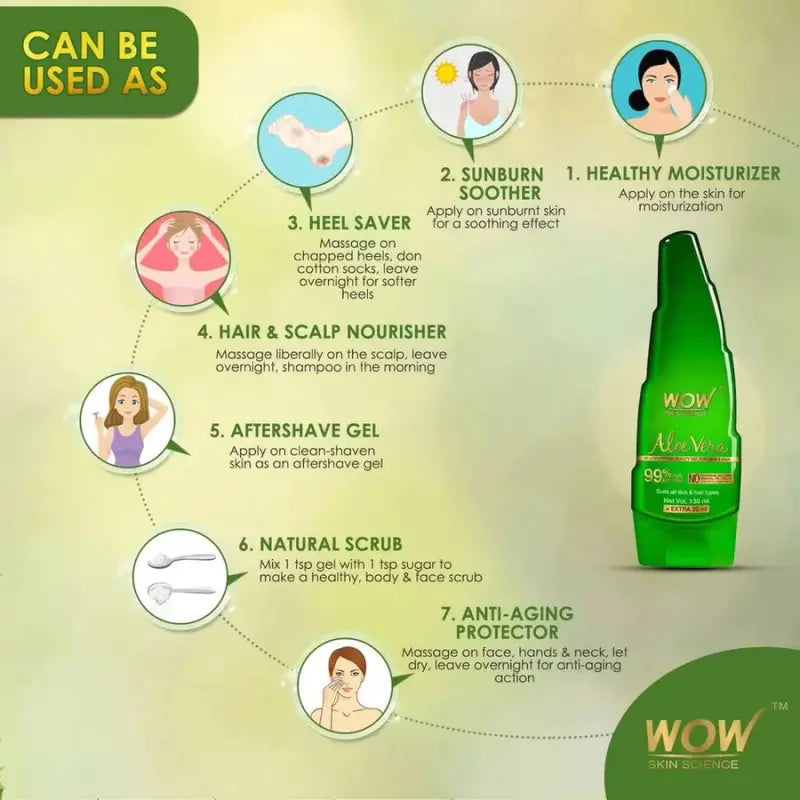 Wow Skin Science Pure Aloe Vera Gel (150 Ml)-5