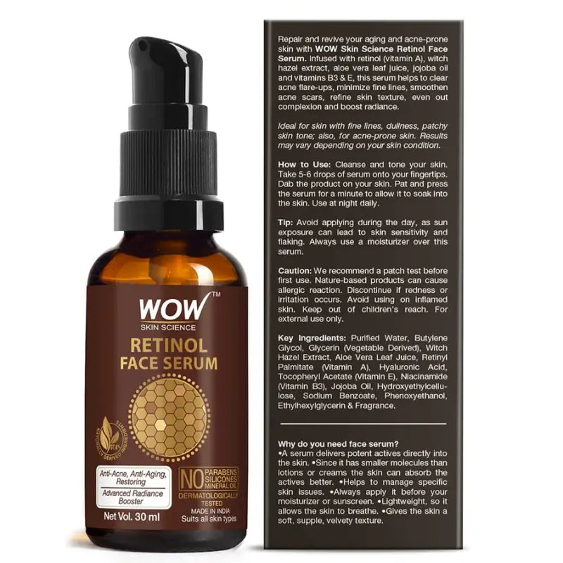 Wow Skin Science Retinol Face Serum (30 Ml)-2