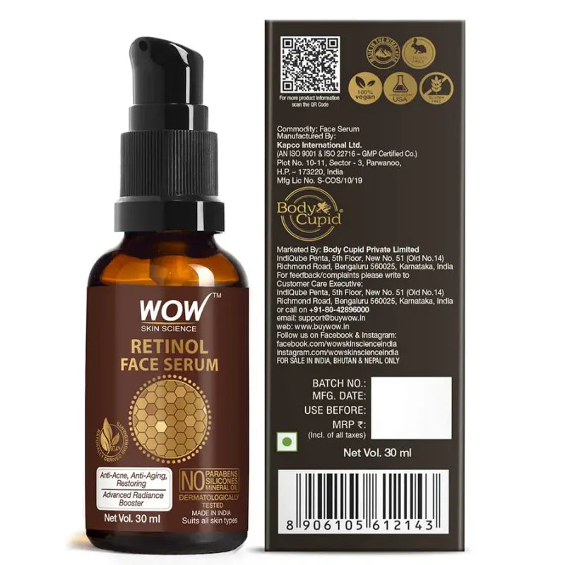 Wow Skin Science Retinol Face Serum (30 Ml)-3