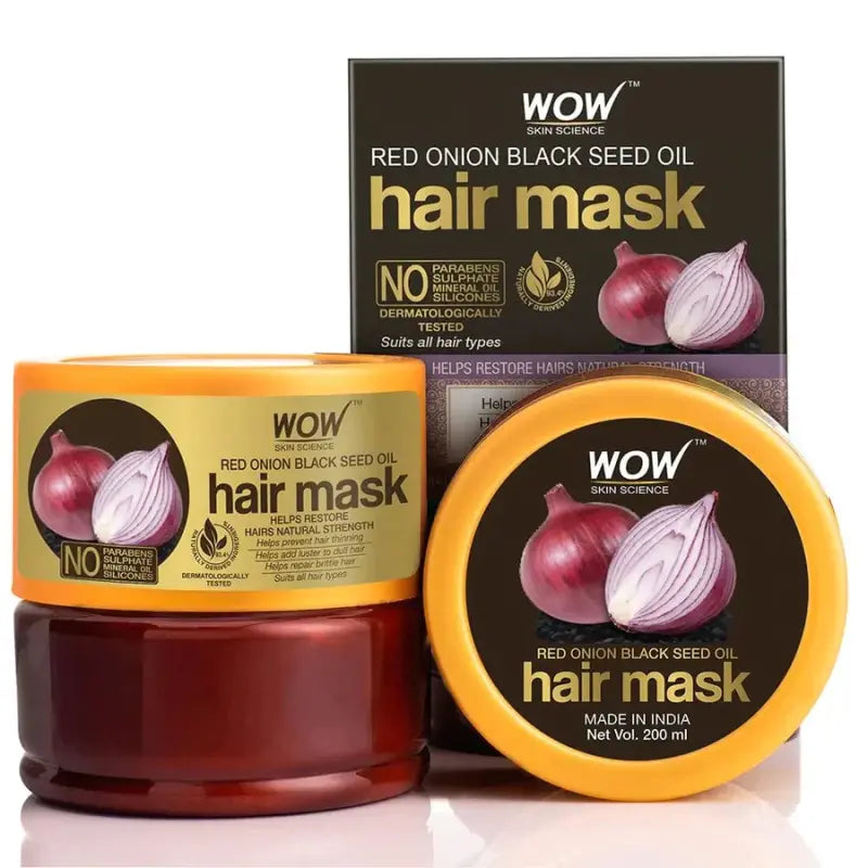 Wow Skin Science Red Onion Black Seed Oil Hair Mask (200 Ml)