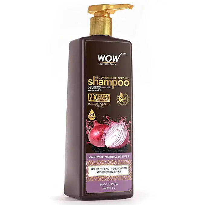 WOW Skin Science Red Onion Black Seed Oil Shampoo (1000 ML)