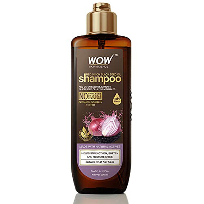 Wow Skin Science Red Onion Black Seed Oil Shampoo (200 Ml)