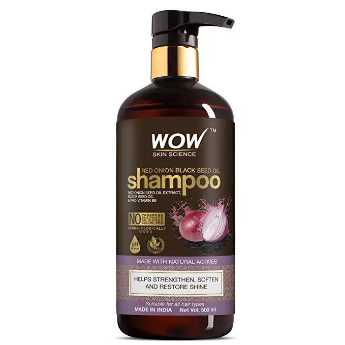 Wow Skin Science Red Onion Black Seed Oil Shampoo (500 Ml)