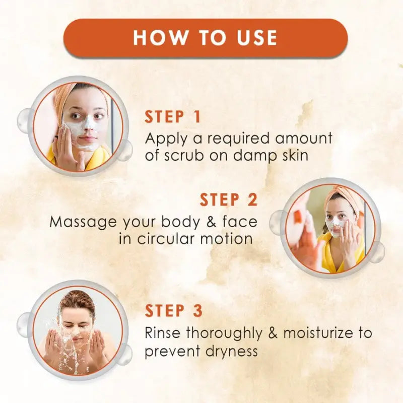 Wow Skin Science Ubtan Face & Body Scrub For Tan Removal & Glowing Skin (200 Ml)-4