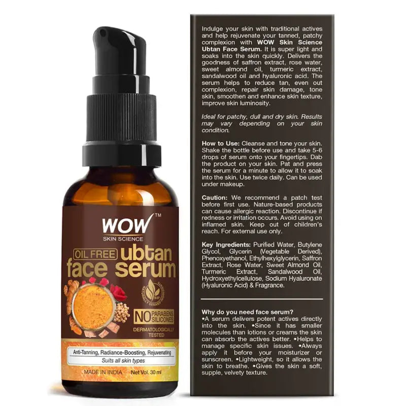 Wow Skin Science Ubtan Face Serum (30 Ml)-2