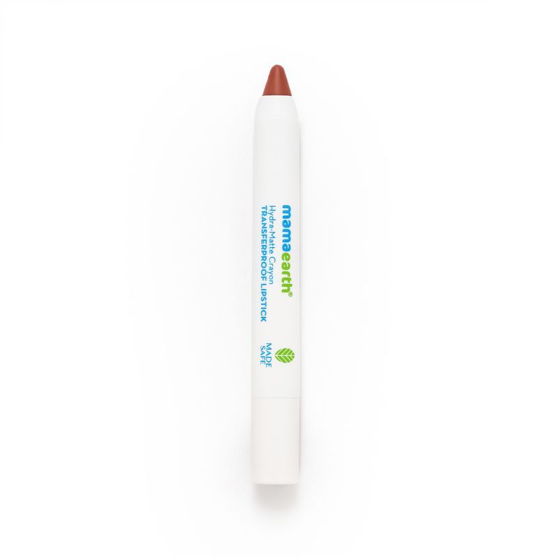 Mamaearth Hydra-matte Crayon Transferproof Lipstick With Argan Oil - Cappuccino Brown-3