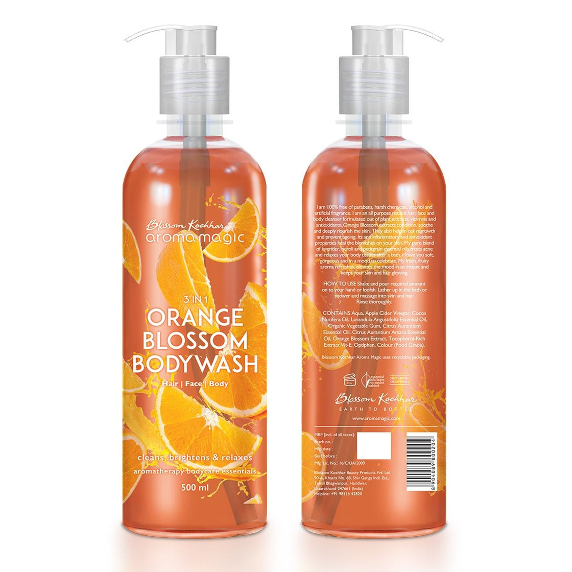 Aroma Magic 3 In 1 Orange Blossom Bodywash (Hair- Face- Body) (500ml)