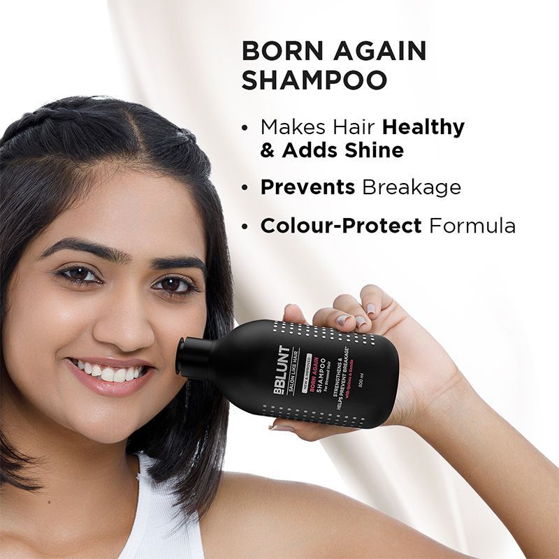 Bblunt Born Again Shampoo With Quinoa & Keratin For Stressed Hair (300Ml)-3