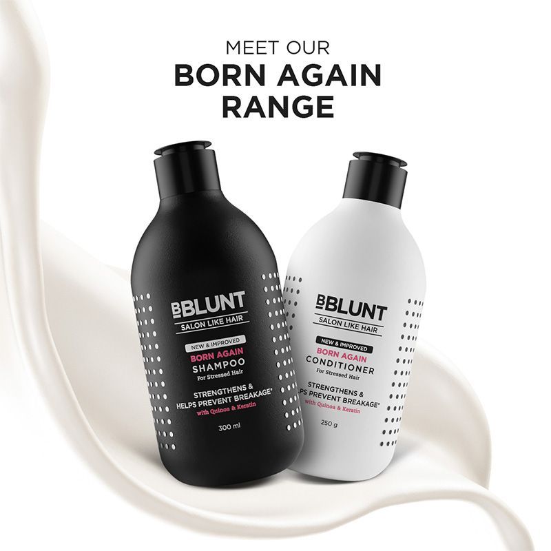 Bblunt Born Again Shampoo With Quinoa & Keratin For Stressed Hair (300Ml)-5
