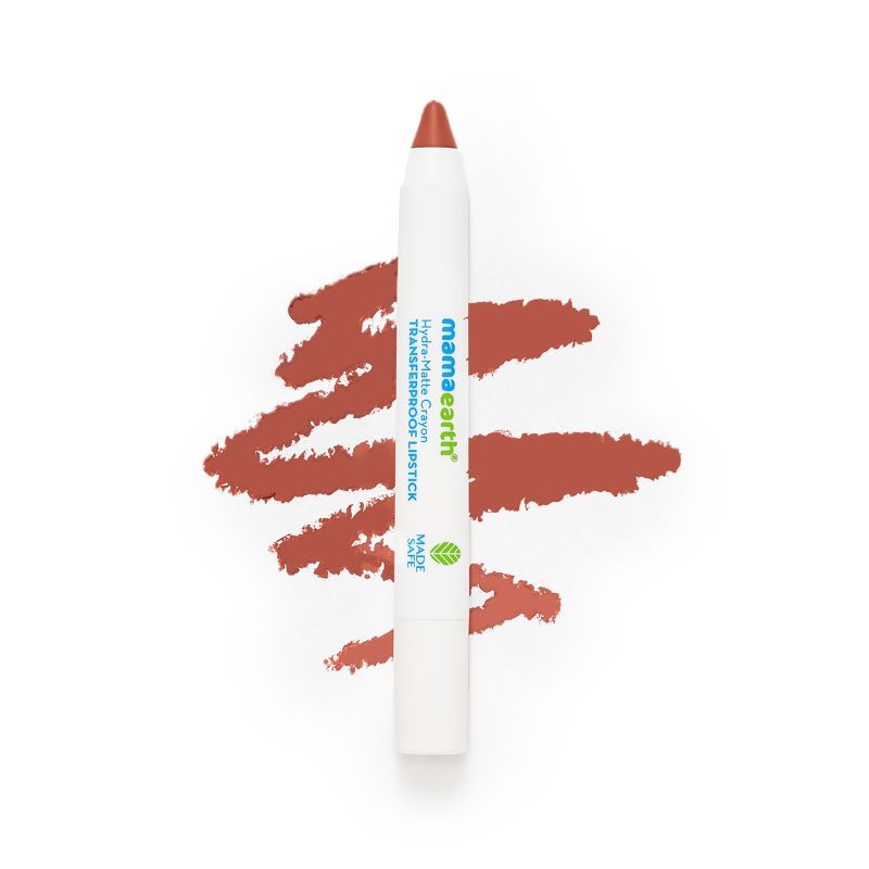 Mamaearth Hydra-matte Crayon Transferproof Lipstick With Argan Oil - Cafe Latte Nude
