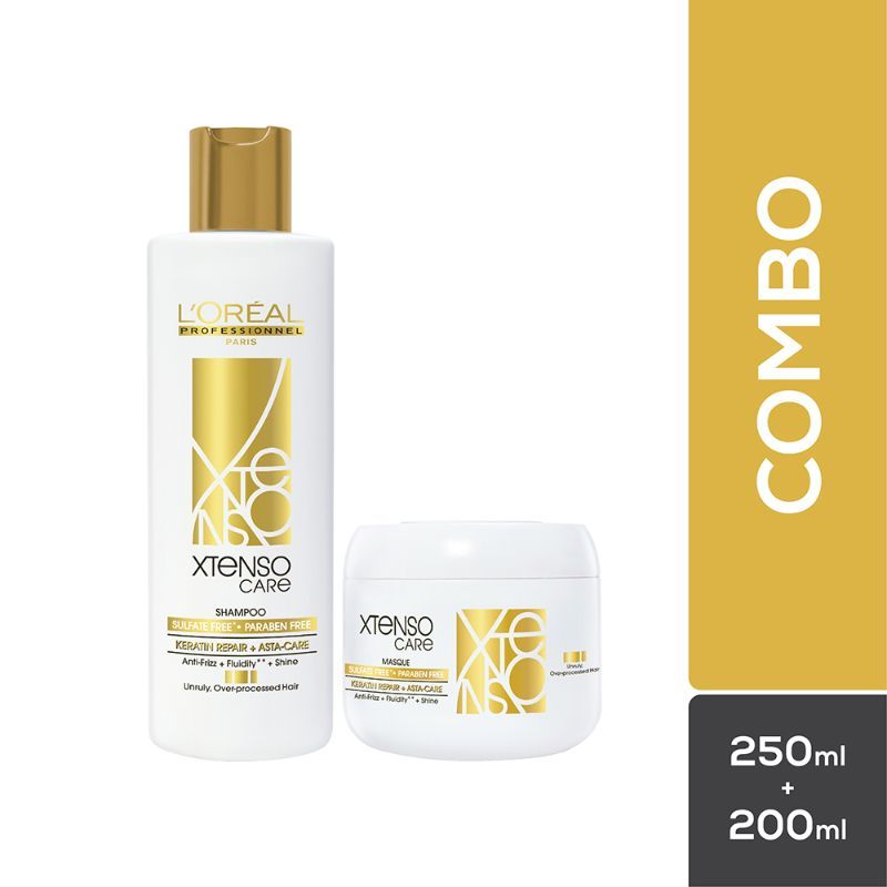 Loreal Professional X-Tenso Care Sulfate free Shampoo 250 ml & Masque 200 ml