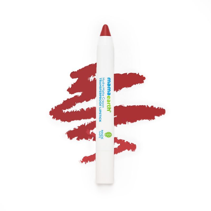 Mamaearth Hydra-matte Crayon Transferproof Lipstick With Argan Oil - Berry Red