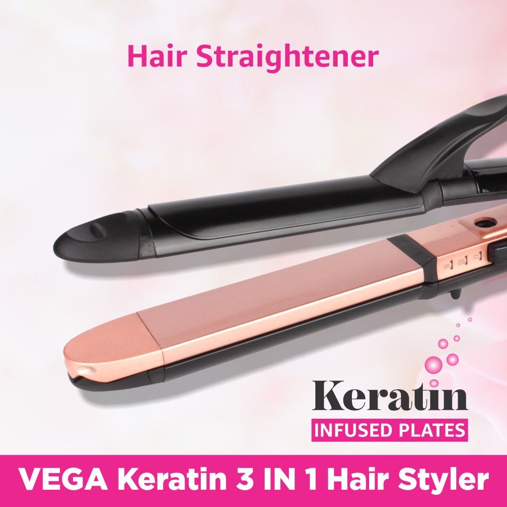 Vega 3-In-1 Keratin Hair Styler (Vhscc-03) - Rose Gold-4