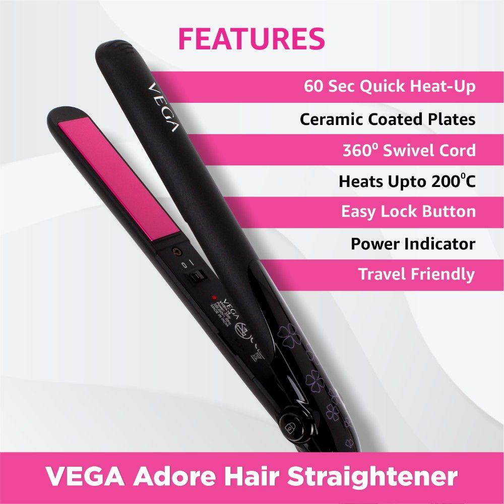 Vega Adore Flat Hair Straightener -Vhsh-18-5