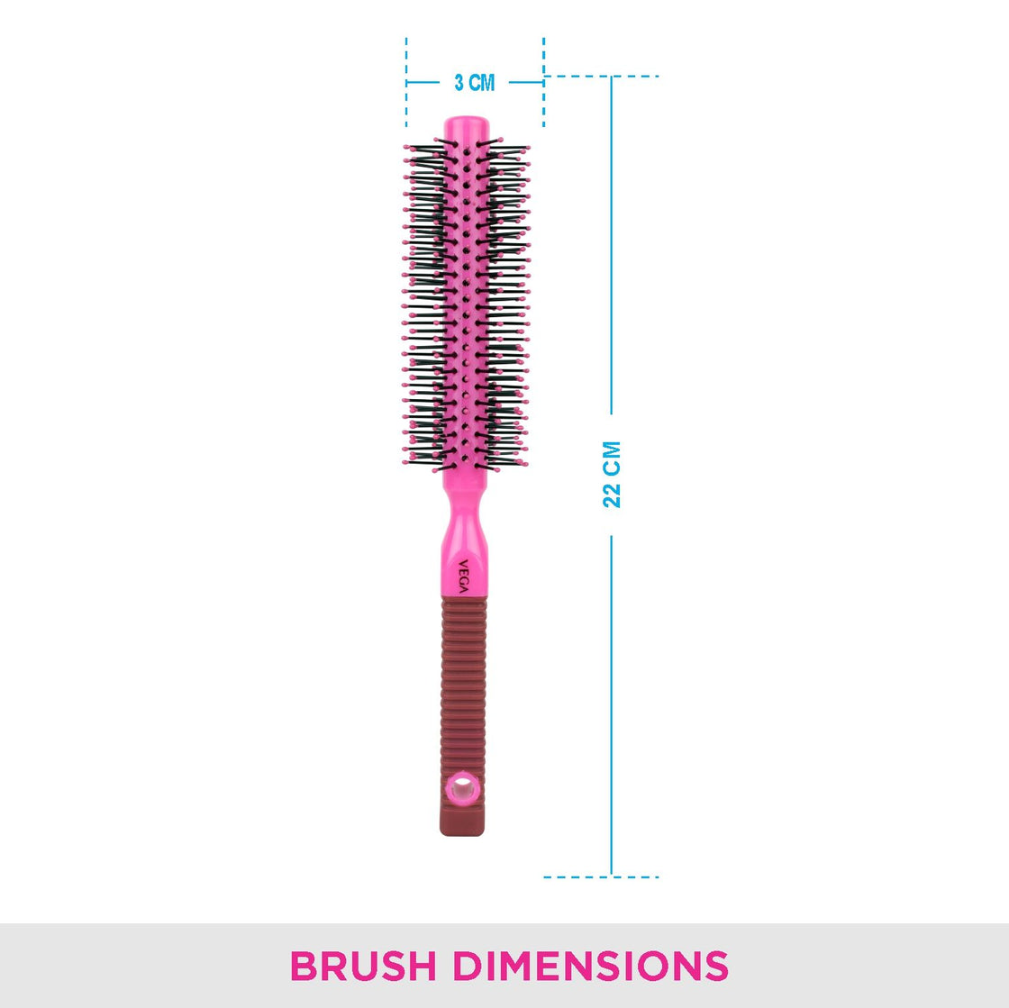 Vega Basic Collection Hair Brush (R1-Rb) (Color May Vary)-5