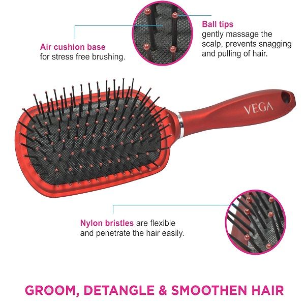 Vega Basic Hair Brush (Color May Vary)(E11-Pb)-3