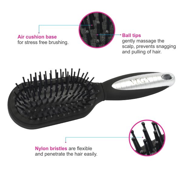 Vega Basic Hair Brush (R7-Cb)-4