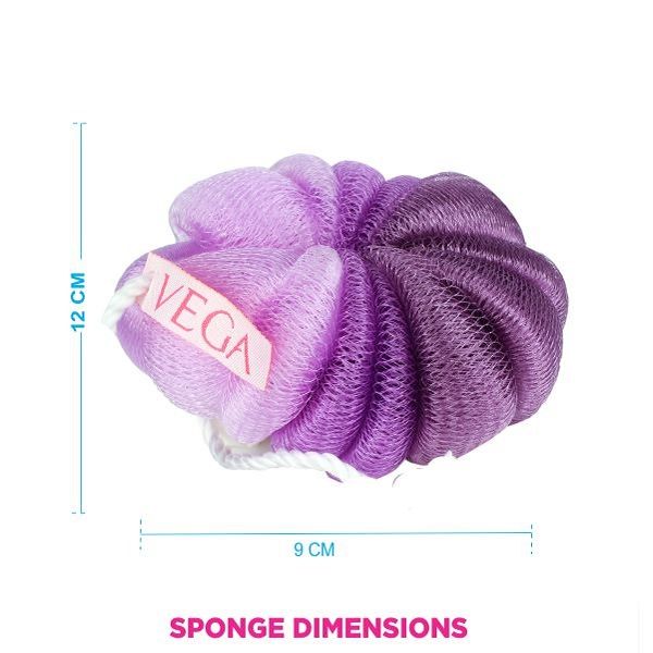 Vega Bath Sponge Ba3/6 (Color May Vary)-6