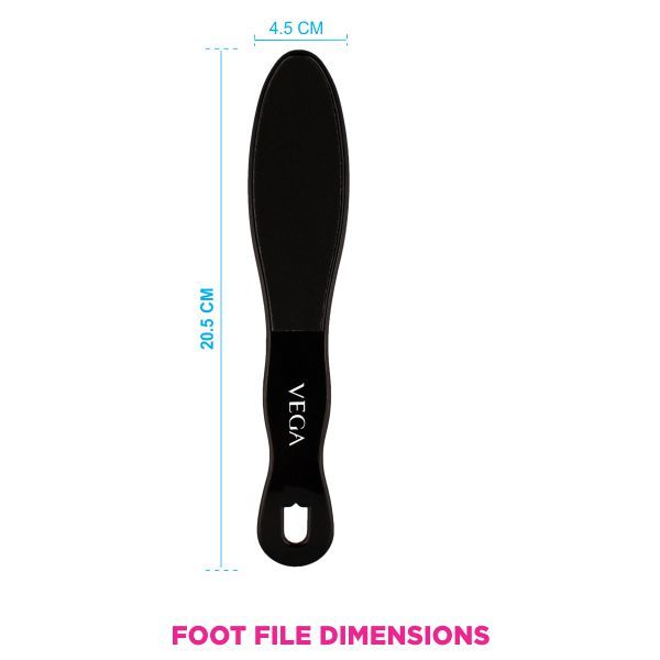 Vega Black Emery - Foot File Pd-06 (Color May Vary)-6