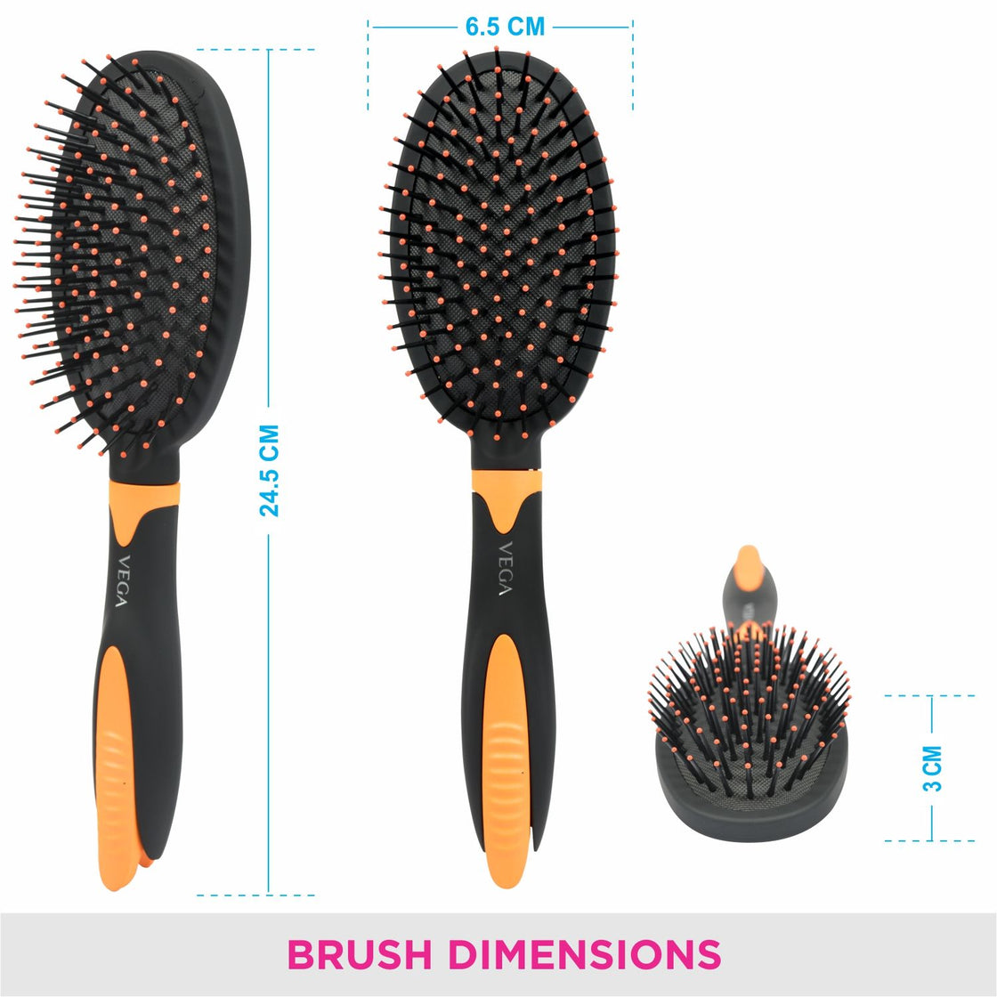 Vega Cushion Brush With Clip (E20-Cb)-5