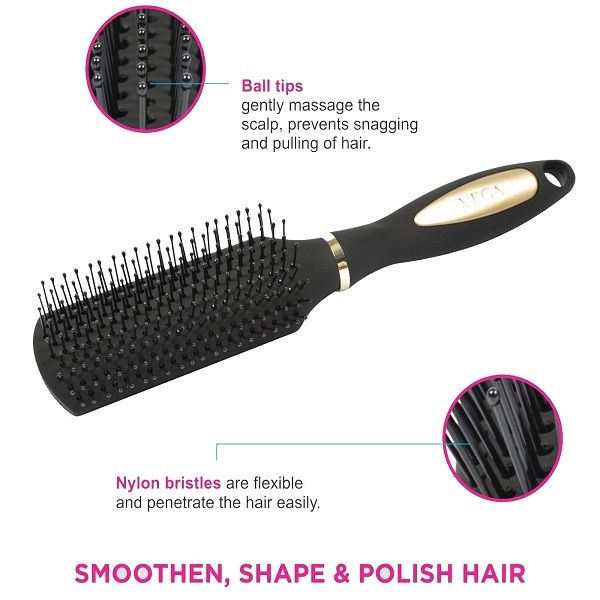 Vega Flat Hair Brush (R9-Fb)-3