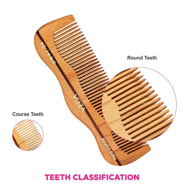Vega Grooming Wooden Comb (Hmwc-04)-3