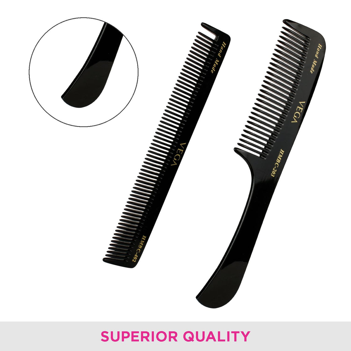 Vega Hmbcs-01 Set Of 9 Professional Combs-2