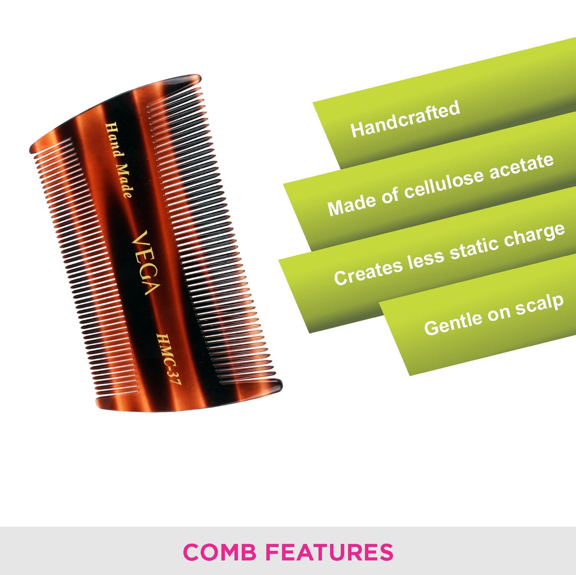 Vega Hair Comb (Color May Vary) (Hmc-37)-4