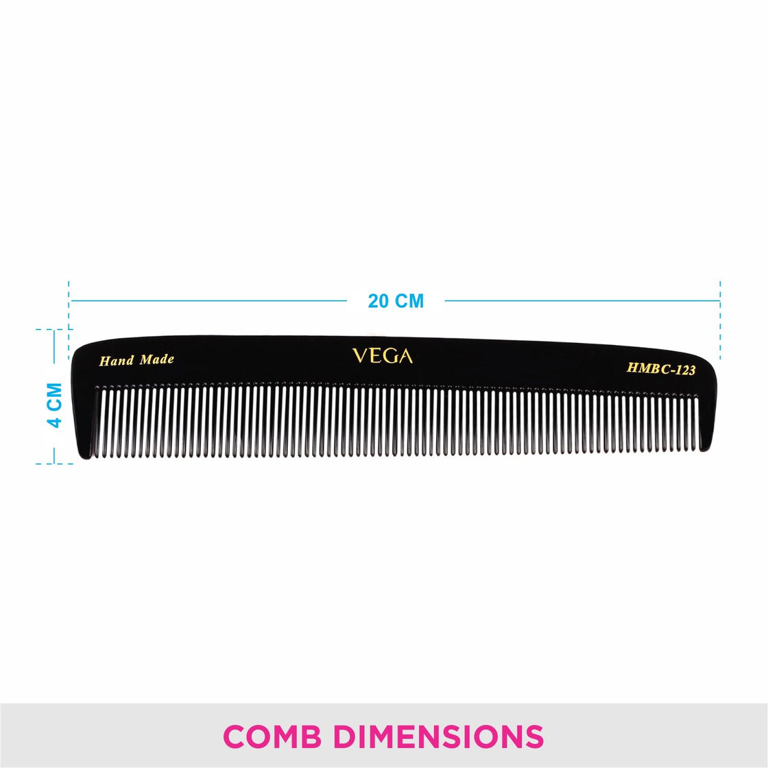 Vega Handcrafted Black Comb (Hmbc-123)-5