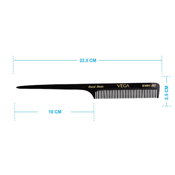 Vega Handcrafted Black Comb Hmbc-302-7