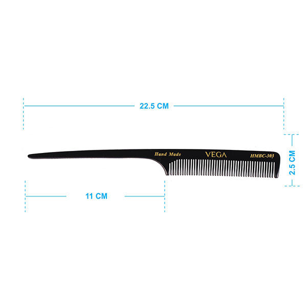 Vega Handcrafted Black Comb (Hmbc-303)-7