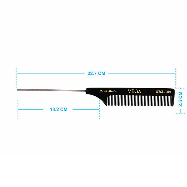 Vega Handcrafted Black Comb Hmbc-305-7