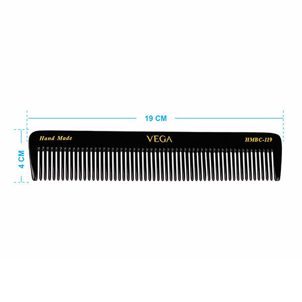 Vega Handcrafted Black Hair Comb (Hmbc-119)-7